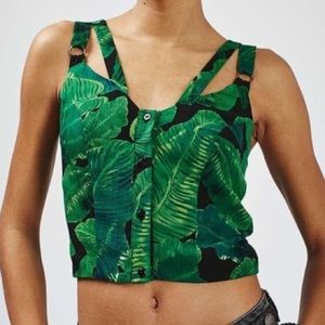 Topshop Leaf Pattern Cami Top